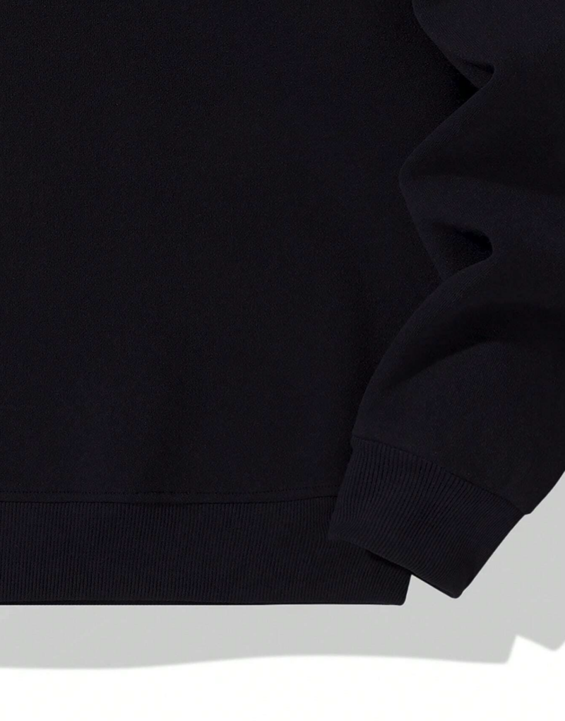 Tony Black Oversized Fleece Sweatshirt - Image 5