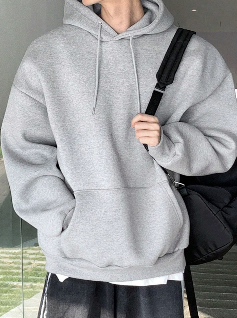 Ronnie Grey Oversized Fleece Sweatshirt