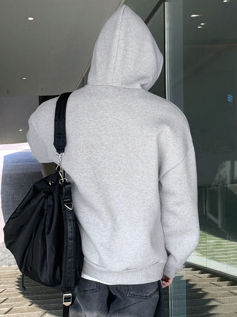 Ronnie Grey Oversized Fleece Sweatshirt - Image 3