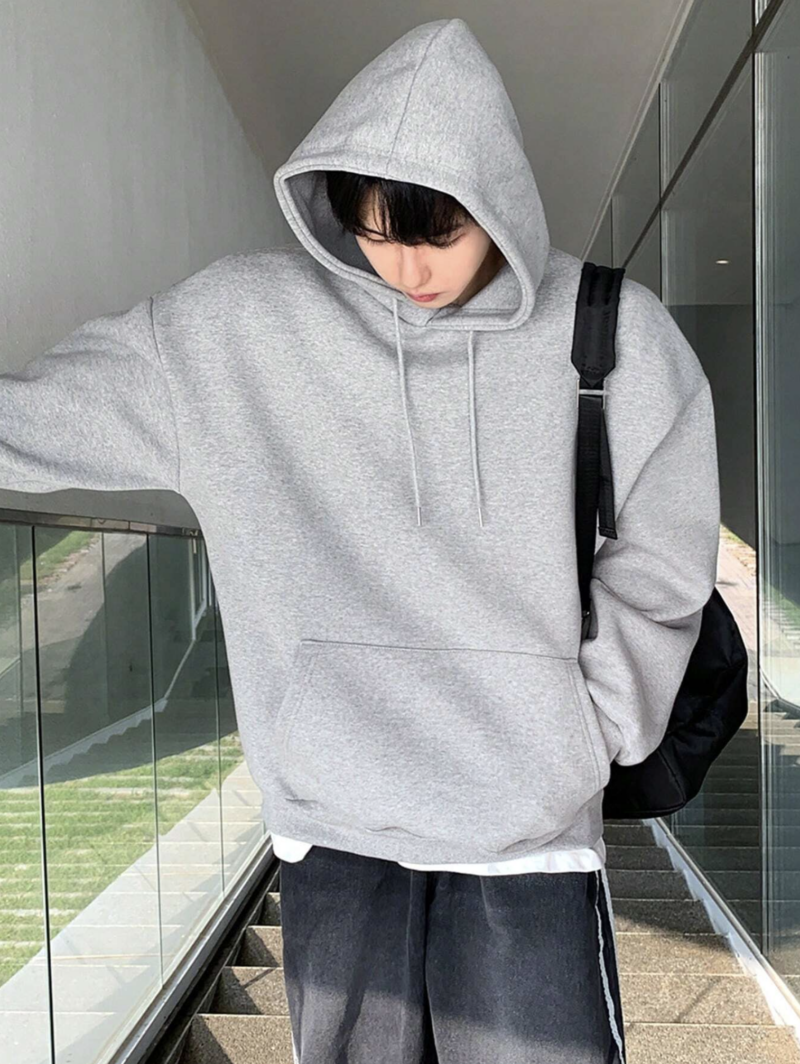 Ronnie Grey Oversized Fleece Sweatshirt - Image 4