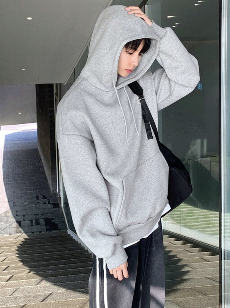 Ronnie Grey Oversized Fleece Sweatshirt - Image 6