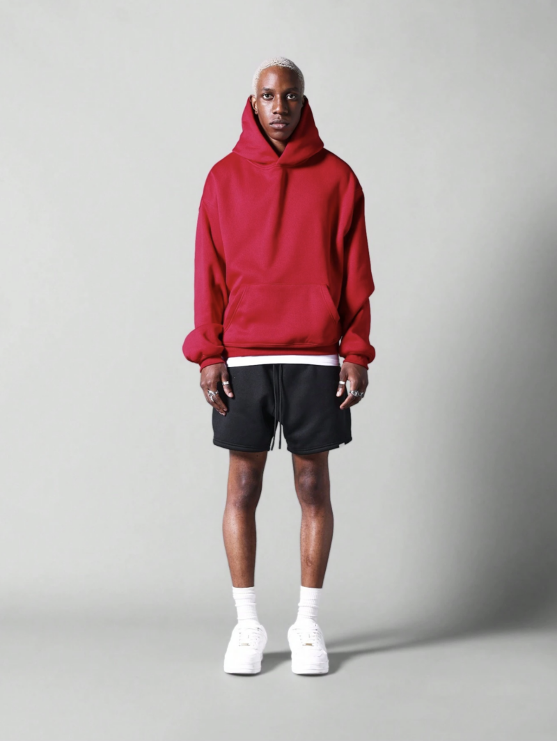 Robin Red Oversized Fleece Sweatshirt - Image 3