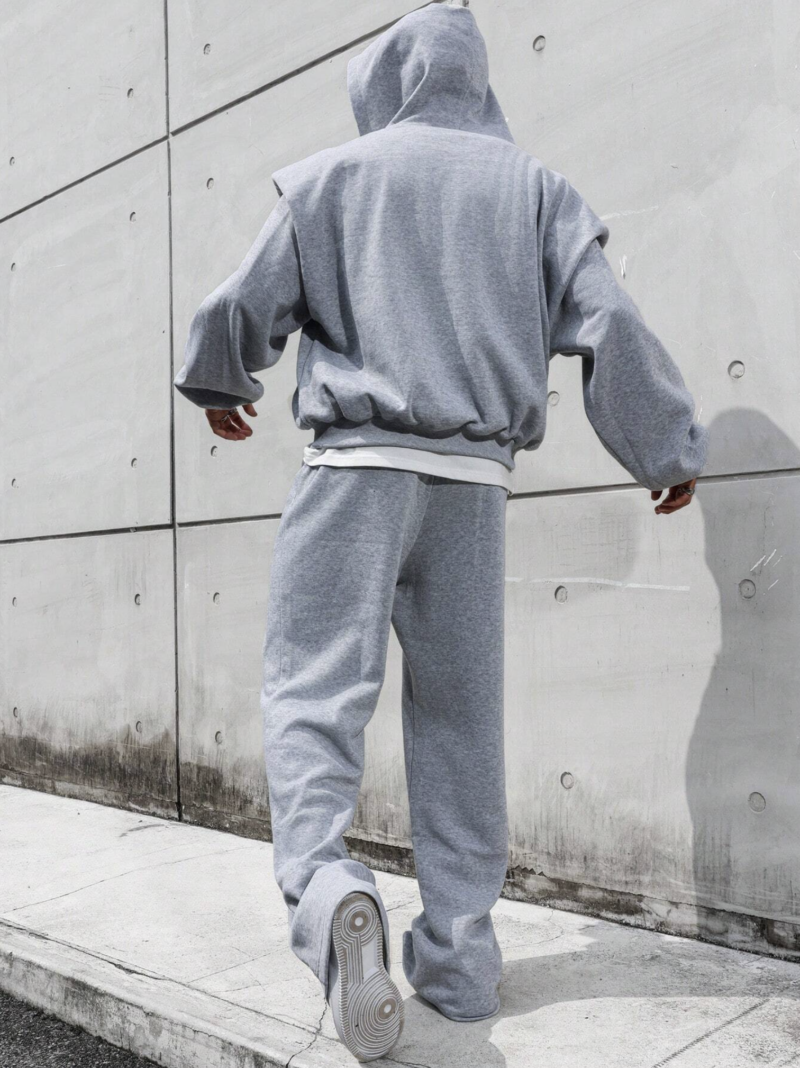 Nial Grey Oversized Sweatshirt & Jogger Set - Image 2