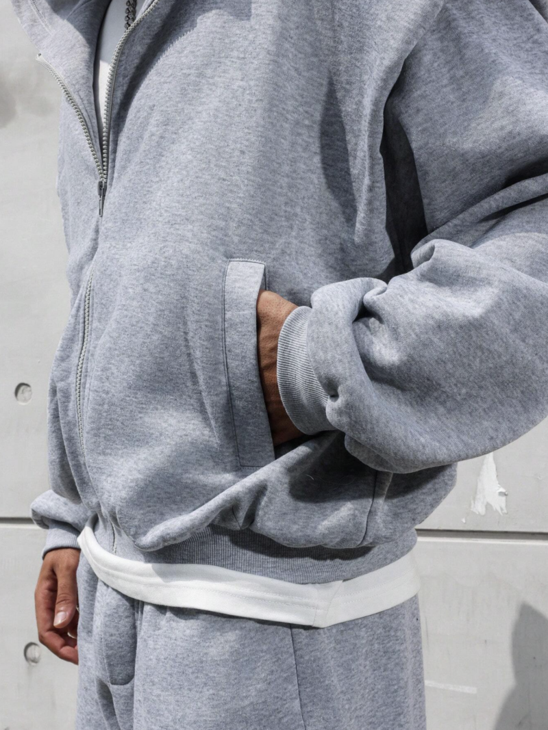 Nial Grey Oversized Sweatshirt & Jogger Set - Image 7