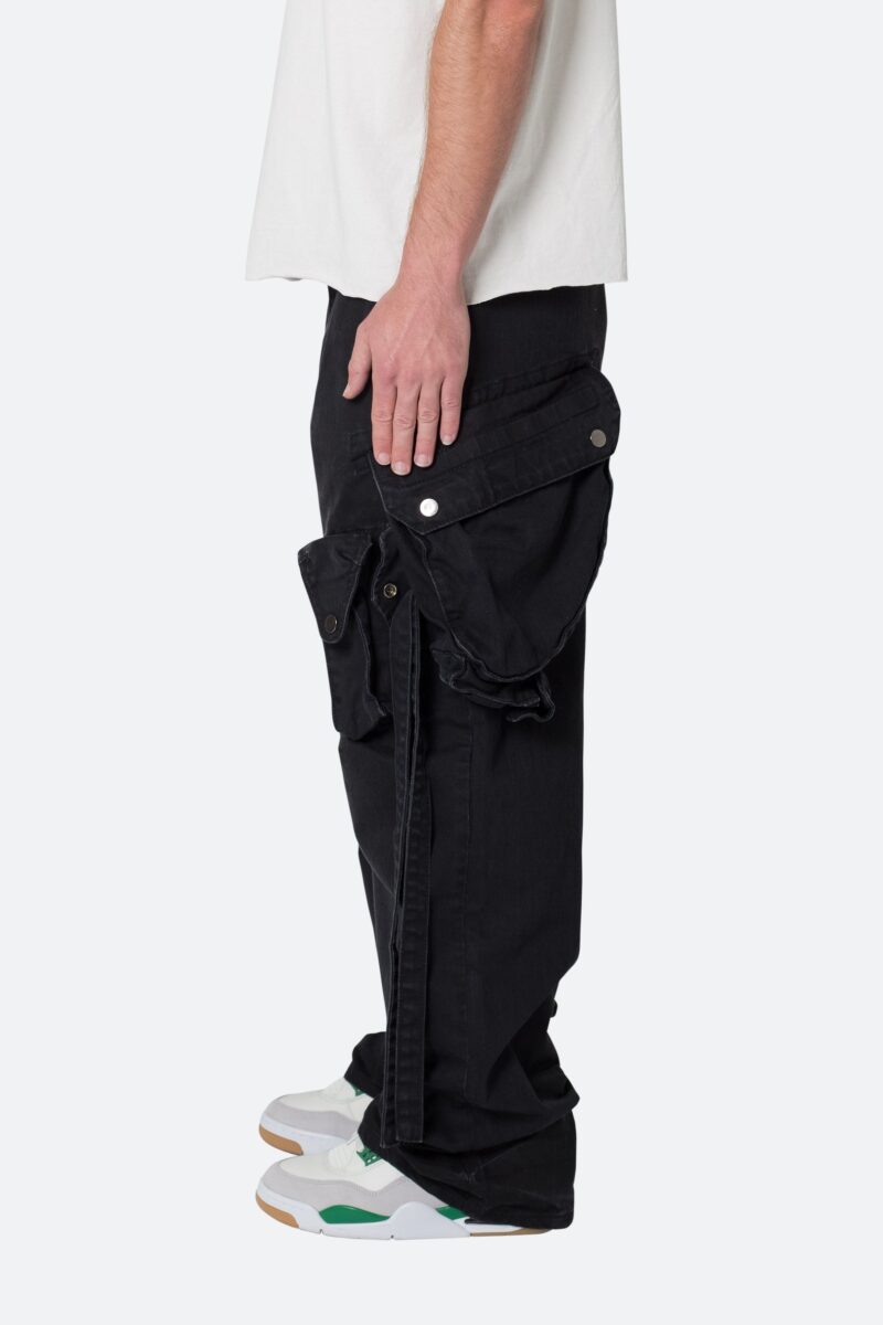 Rudy Black Belted Oversized Cargo Pants - Image 4