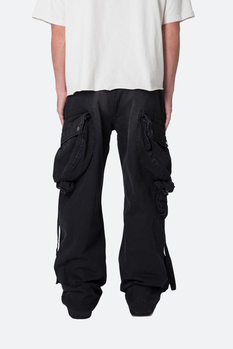 Rudy Black Belted Oversized Cargo Pants - Image 5