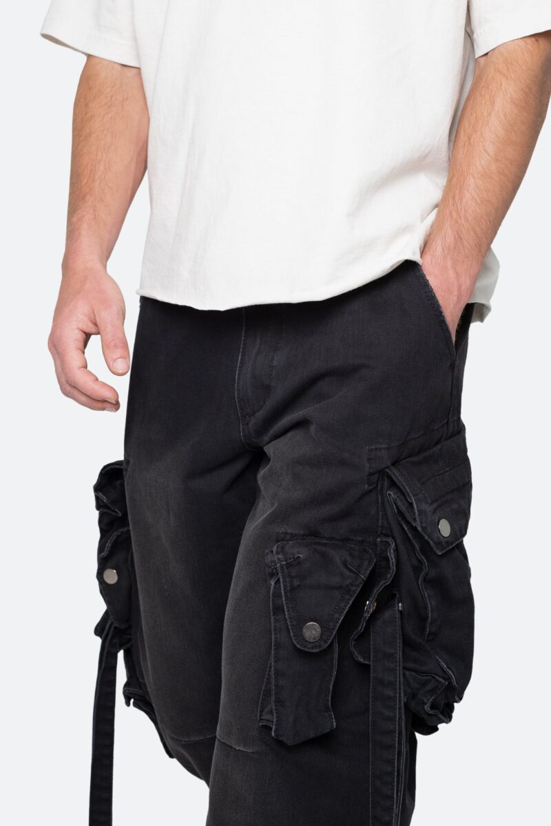 Rudy Black Belted Oversized Cargo Pants - Image 6