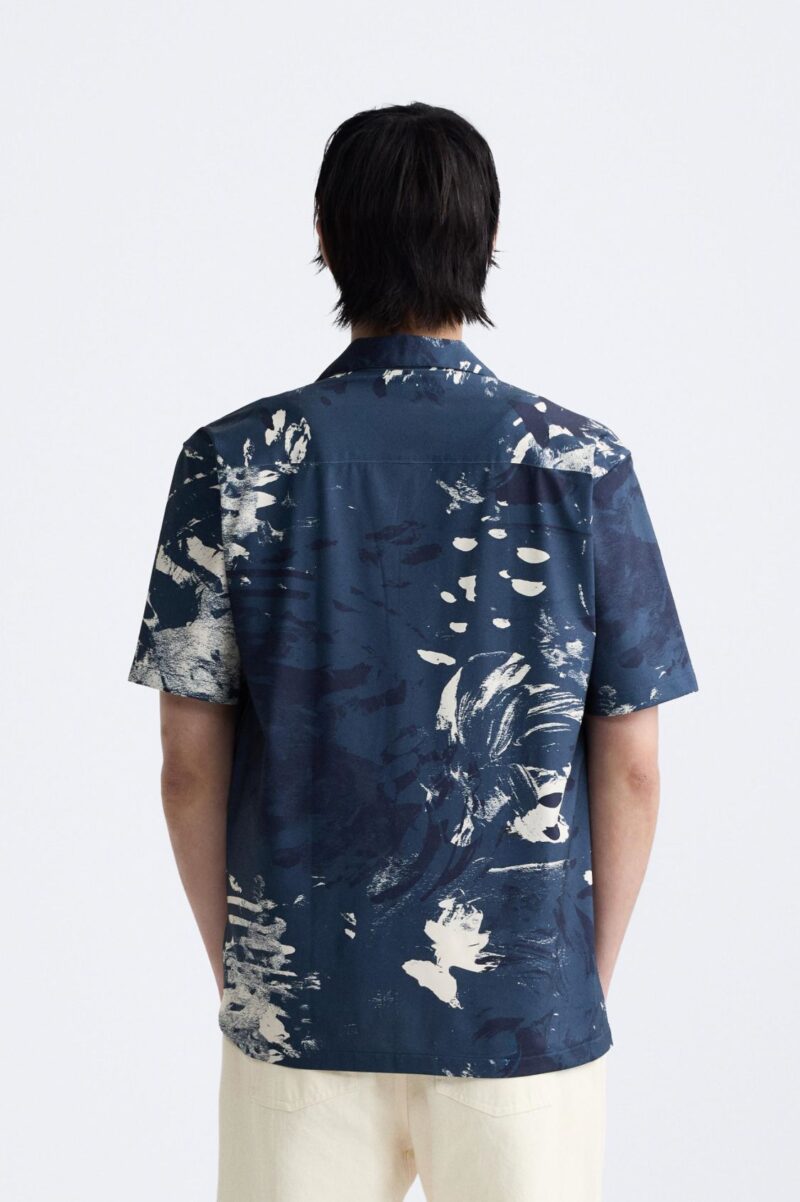 Avi Blue Floral Relaxed Fit Shirt - Image 2