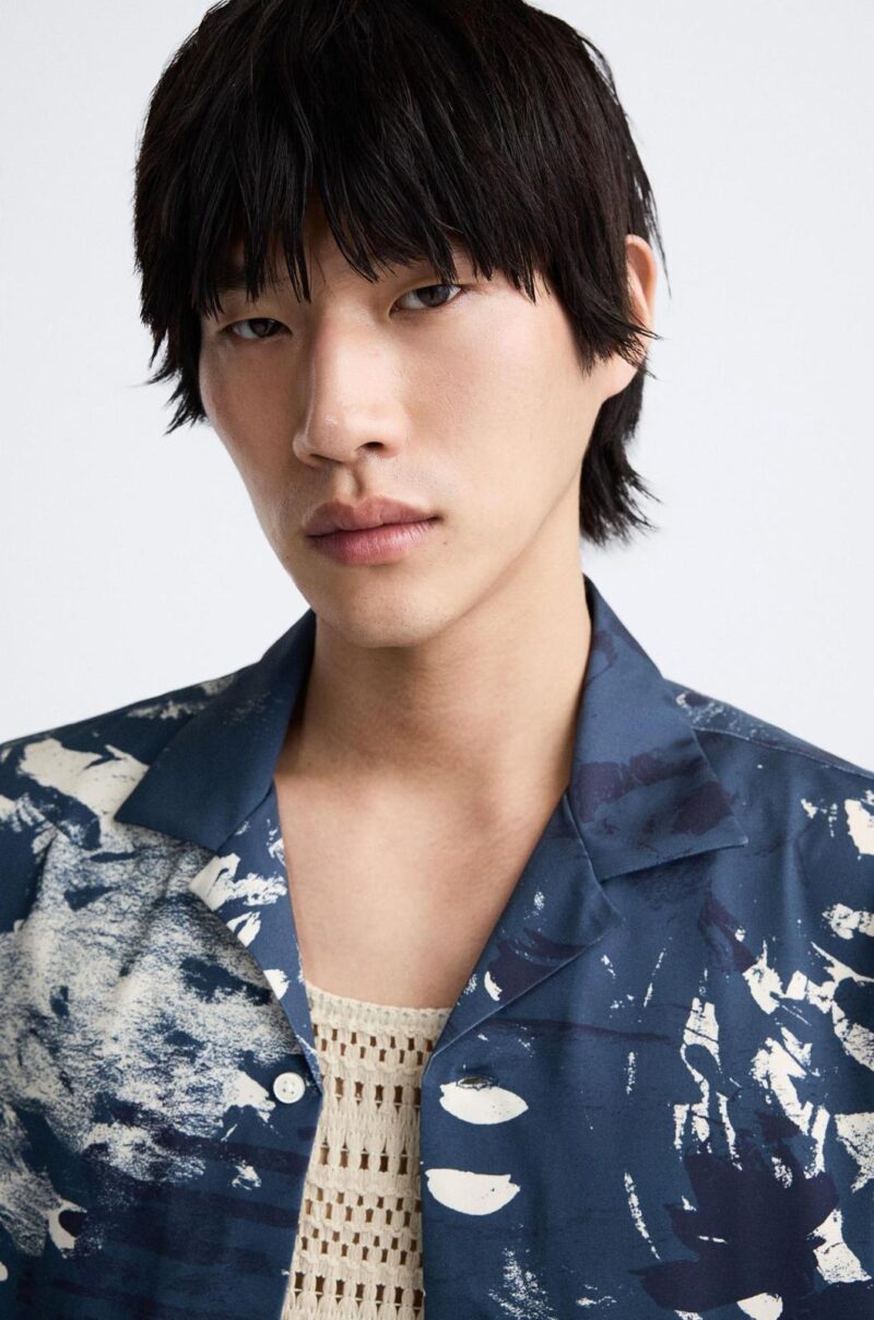 Avi Blue Floral Relaxed Fit Shirt - Image 3