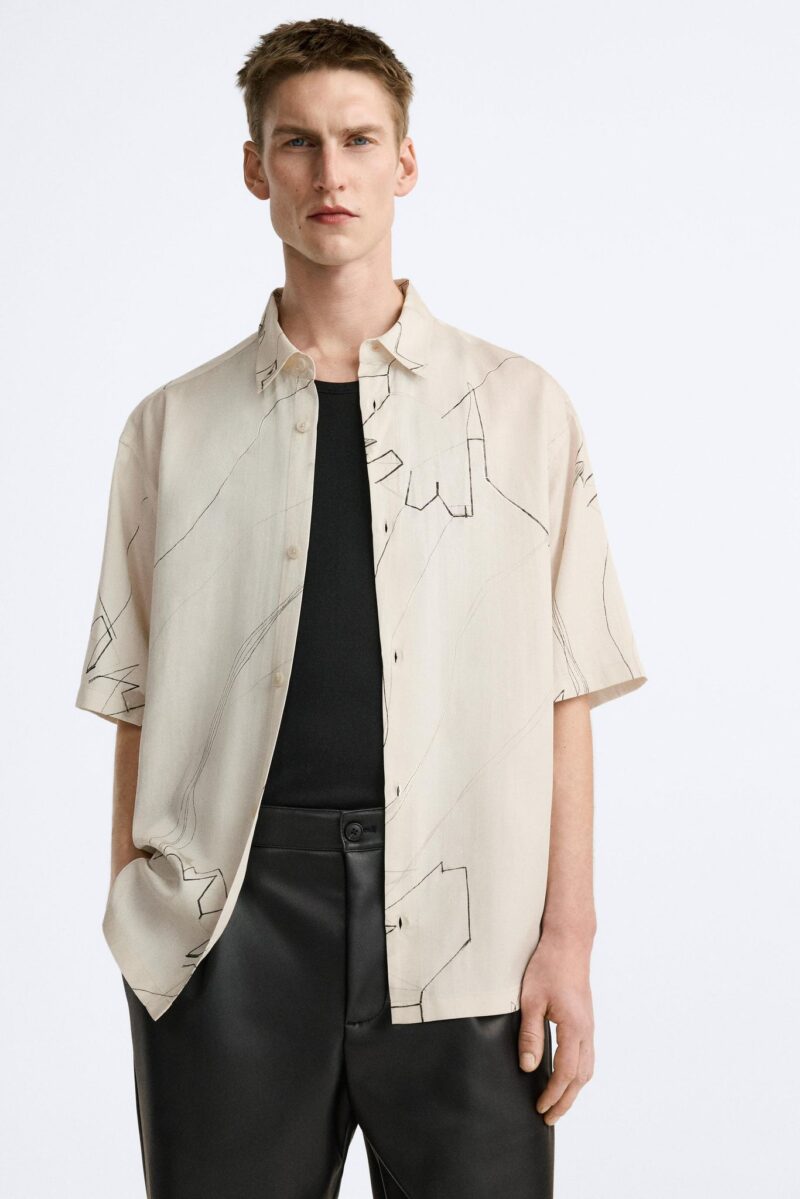 Lavine Abstract Print Relaxed Fit Shirt - Image 4