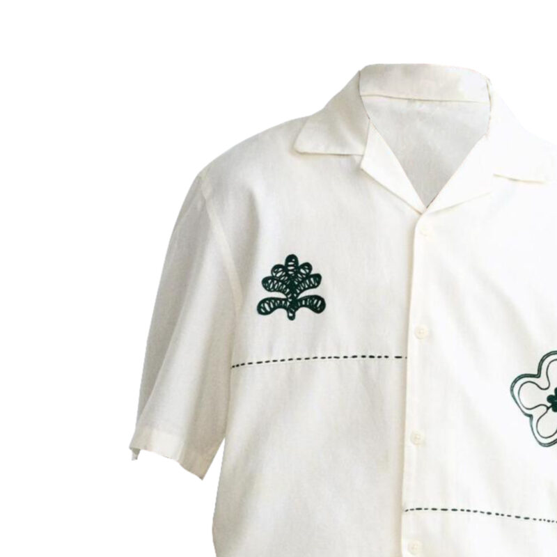 Diddy Relaxed Fit Floral Embroidery Shirt - Image 3