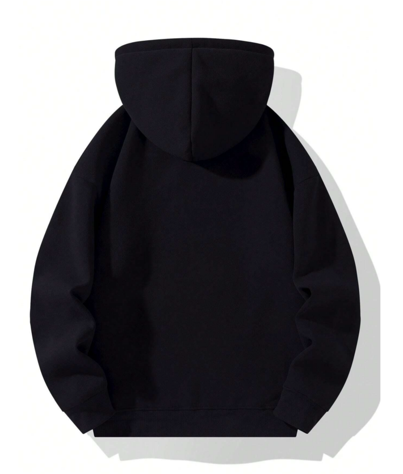 Tony Black Oversized Fleece Sweatshirt - Image 2