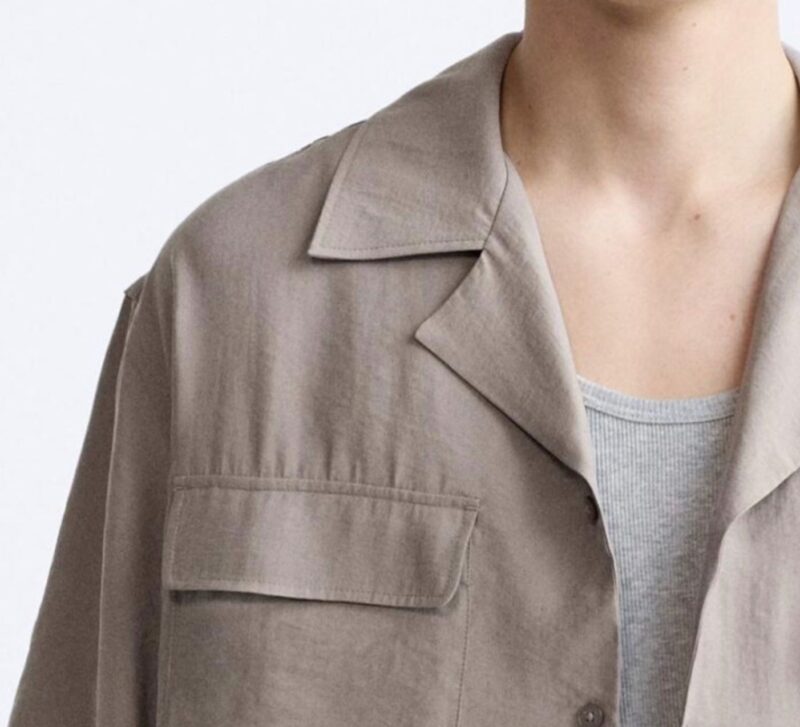 Harvey Grey Relaxed Fit Shirt - Image 5