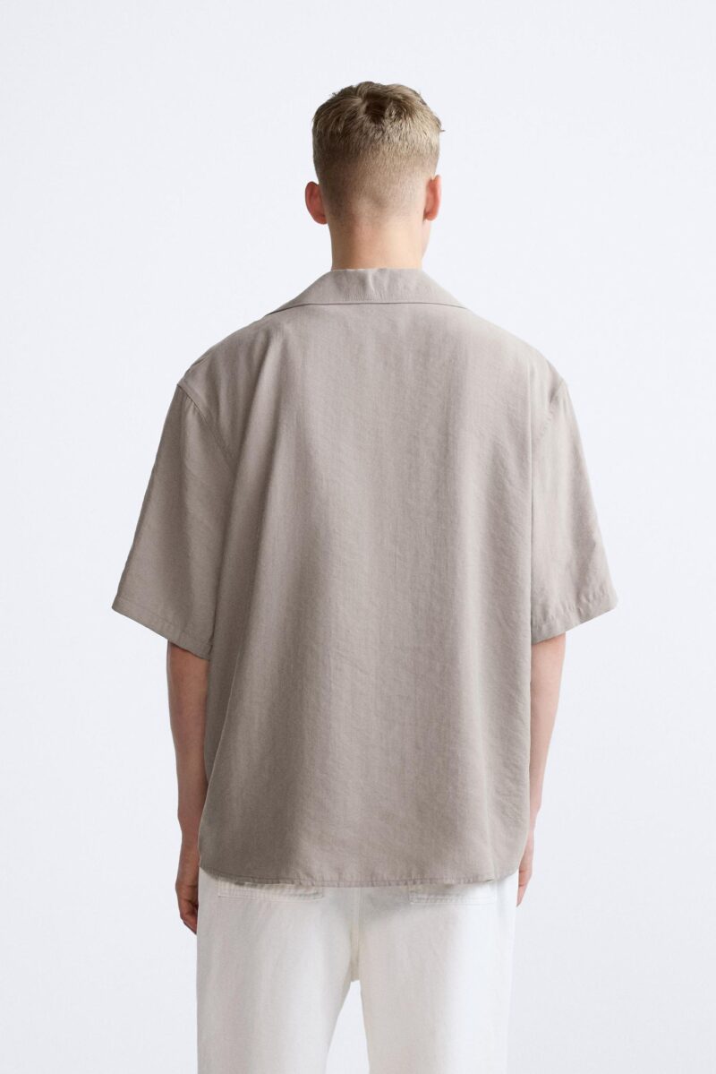Harvey Grey Relaxed Fit Shirt - Image 3