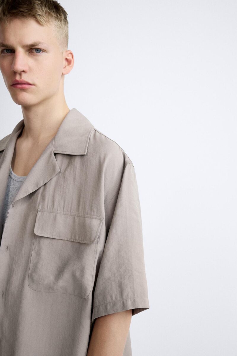 Harvey Grey Relaxed Fit Shirt - Image 2