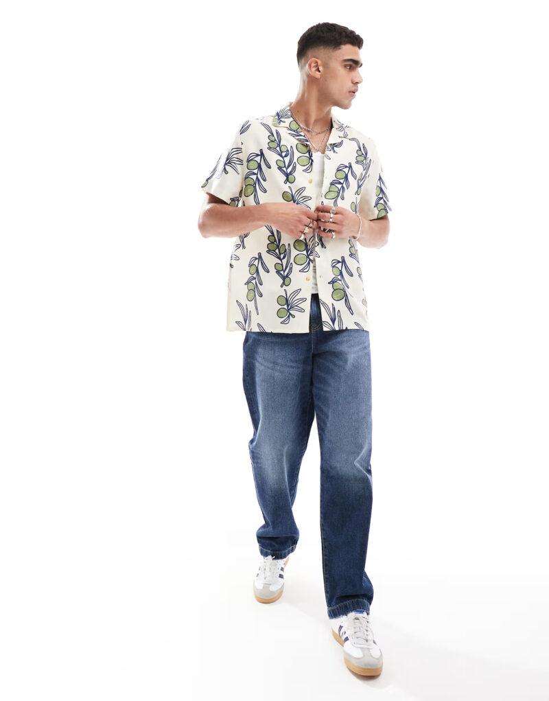 Sammy Fruity Print Oversized Shirt - Image 3