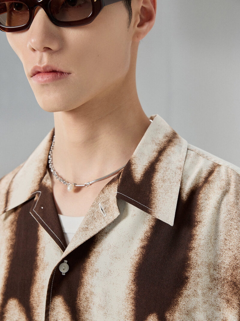 Andrew Coffee Tie Dye Oversized Shirt - Image 3