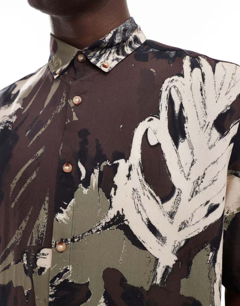Kane Brown Abstract Print Relaxed Fit Shirt - Image 2