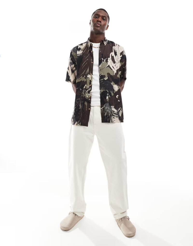 Kane Brown Abstract Print Relaxed Fit Shirt - Image 4