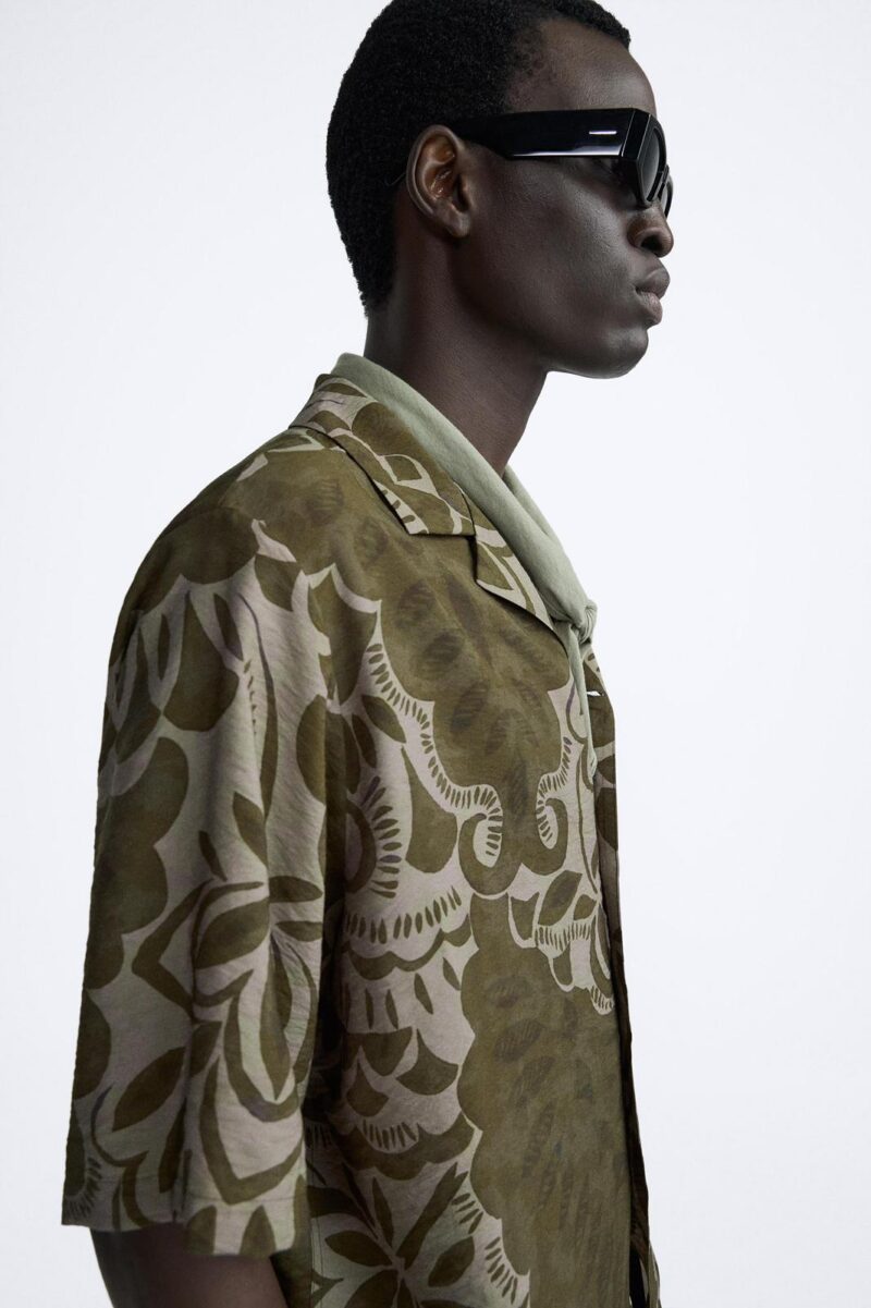 Jay Green Floral Relaxed Fit Shirt - Image 2