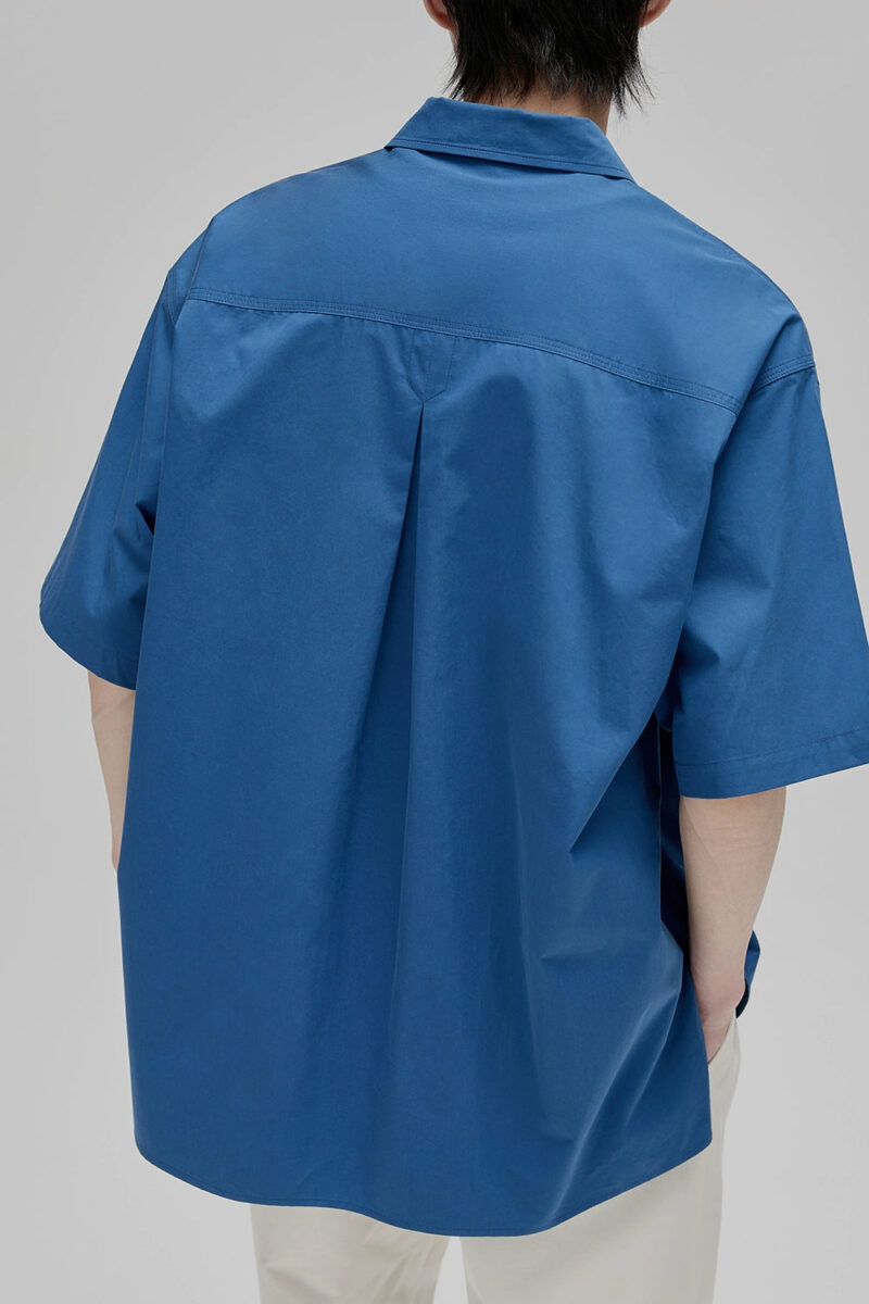 Alison Blue Dual Pocket Oversized Shirt - Image 2