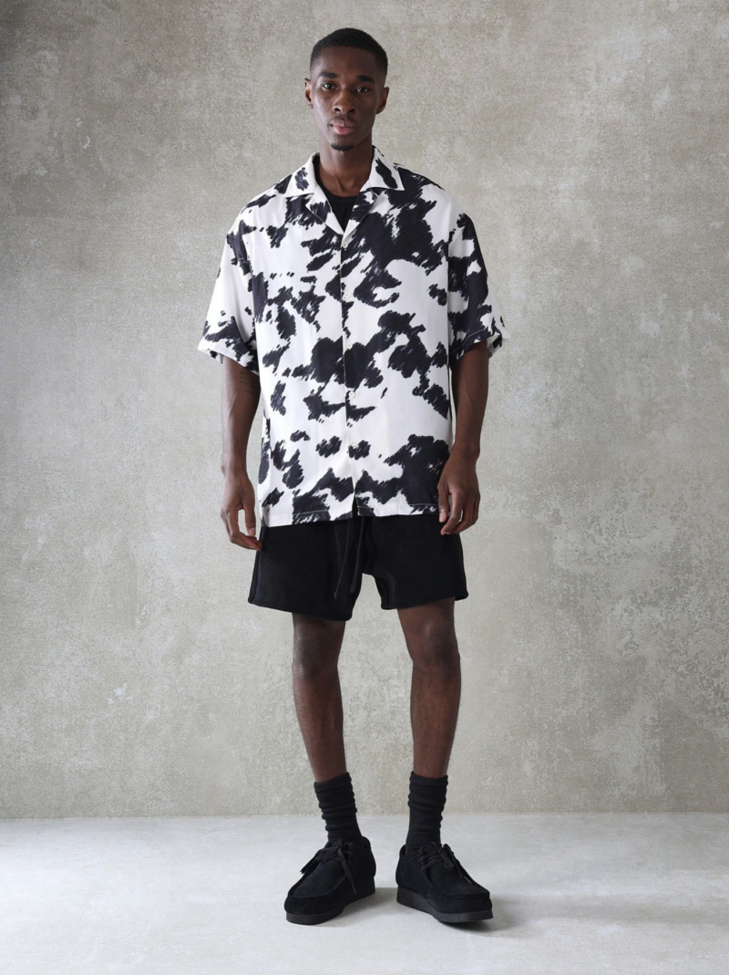 Cow Print Relaxed Fit Shirt - Image 5