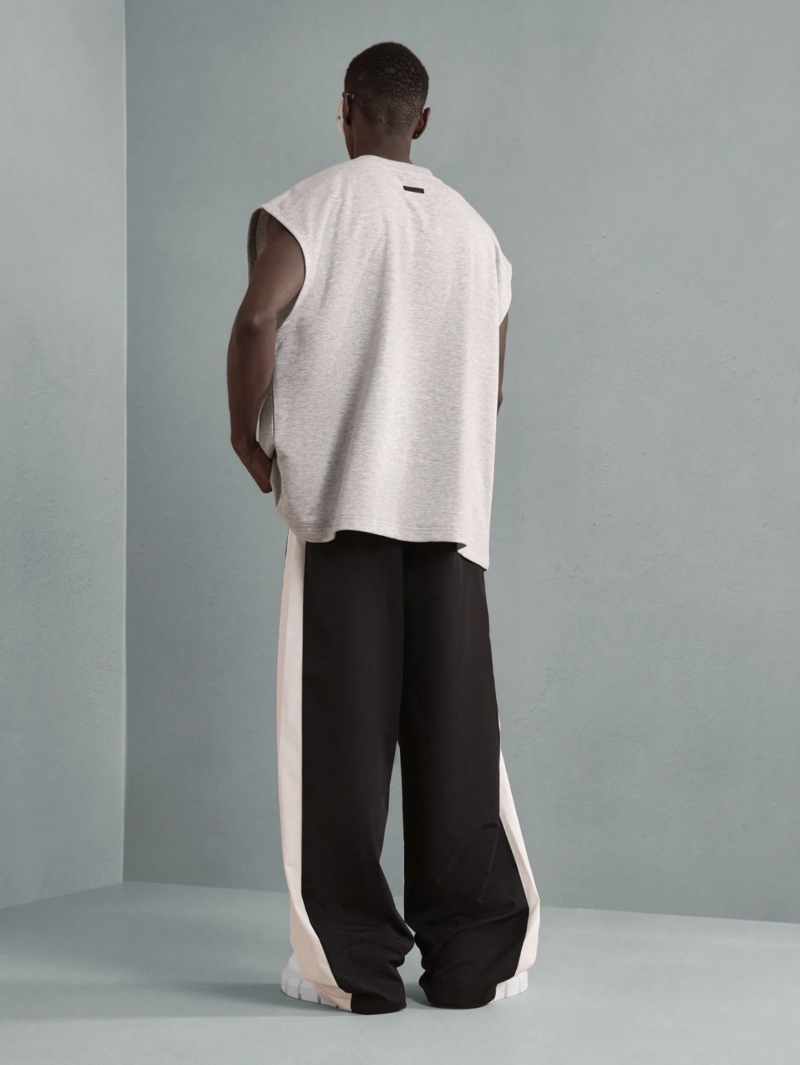 Johnny Black Contrast Panel Wide Leg Jogger - Image 5