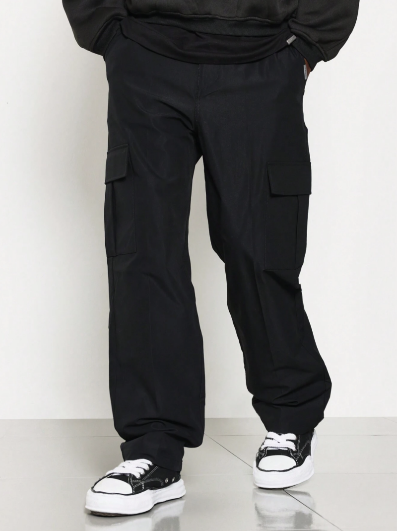 Trayson Black Cargo Pants