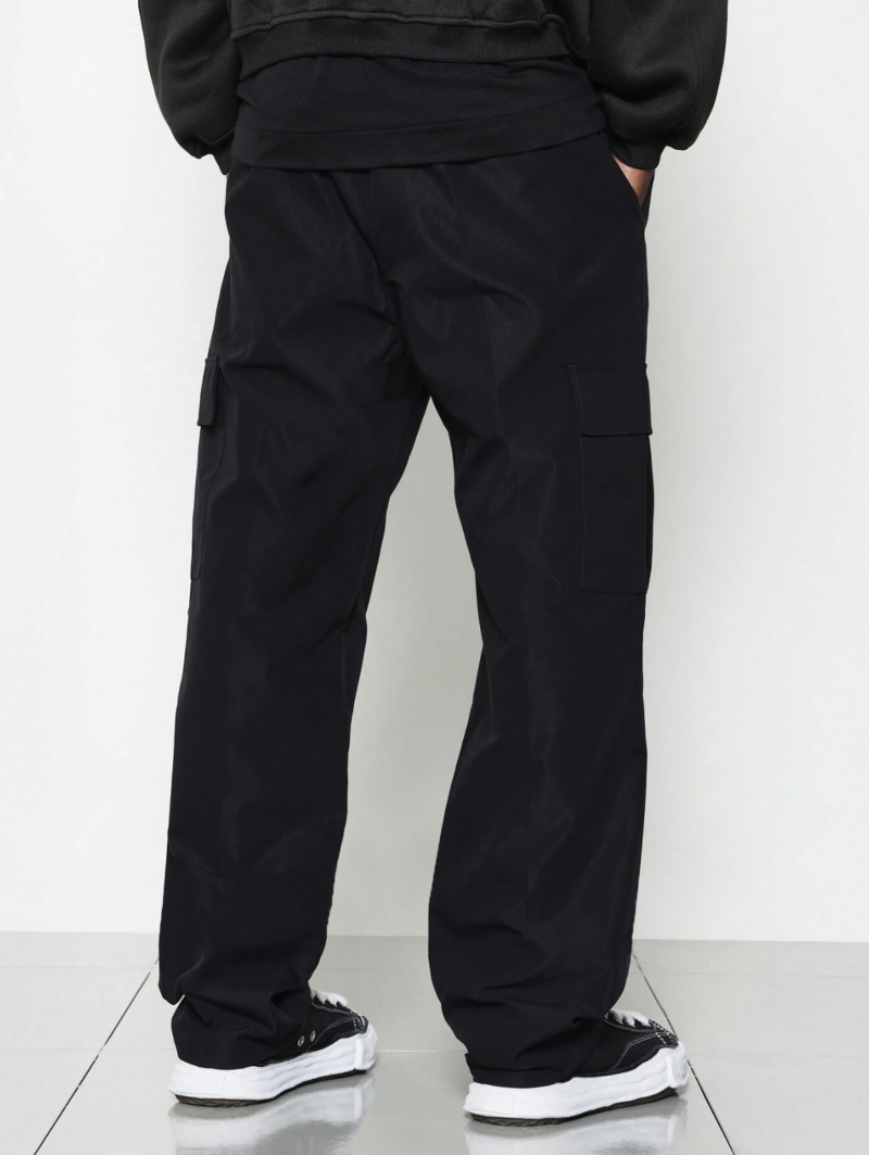 Trayson Black Cargo Pants - Image 3