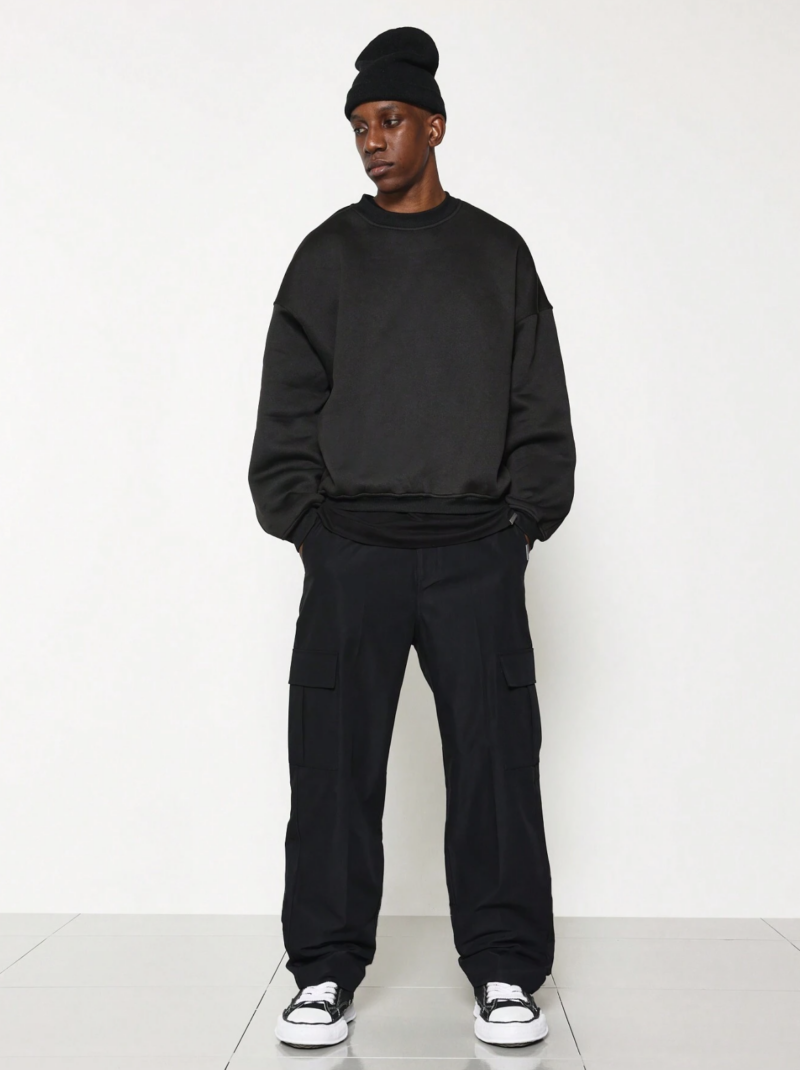 Trayson Black Cargo Pants - Image 4