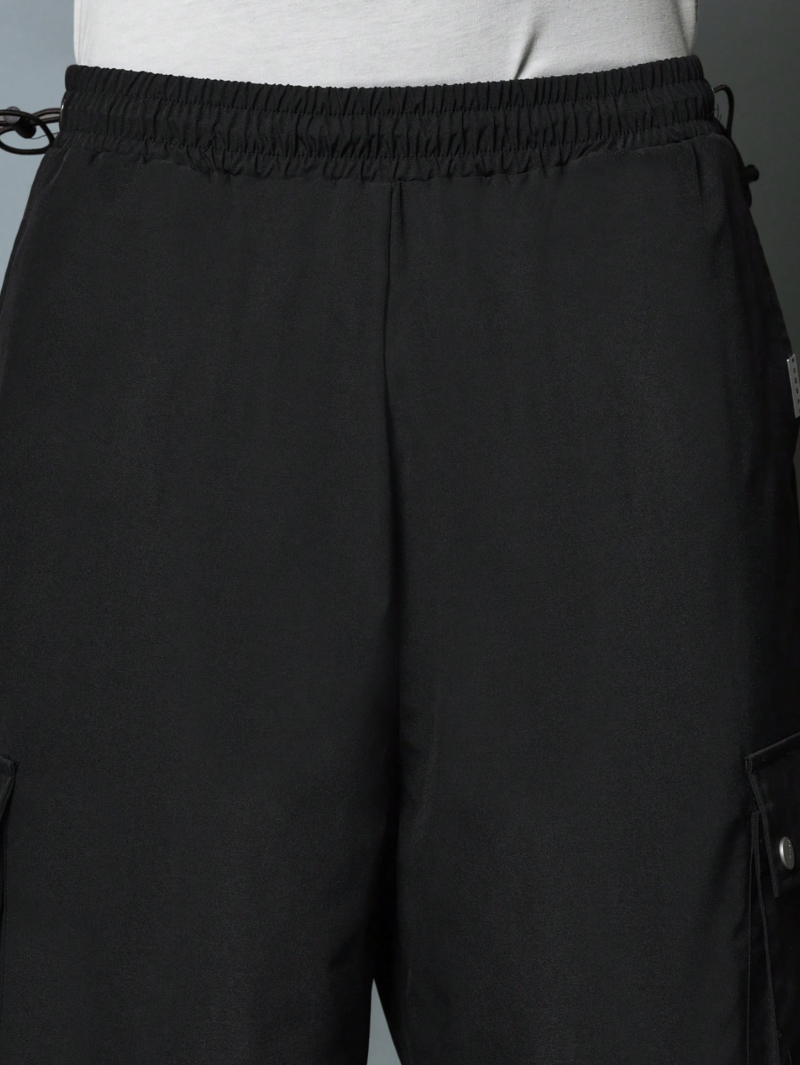 Suvi Black Ring Pocket Oversized Cargo Pants - Image 6