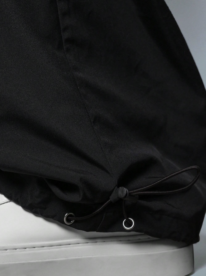 Suvi Black Ring Pocket Oversized Cargo Pants - Image 5