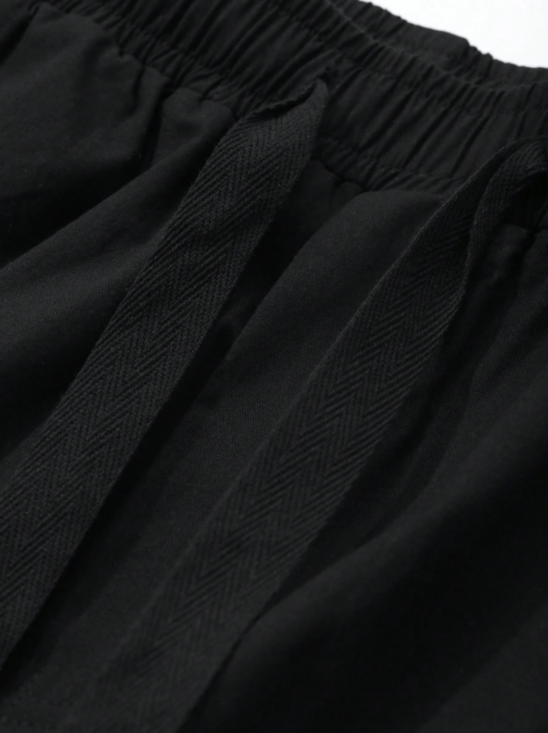 Darrel Black Relaxed Fit Cargo Pants - Image 4