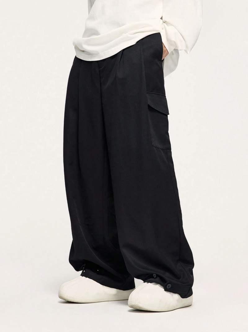 Stu Black Relaxed Fit Cargo Pants