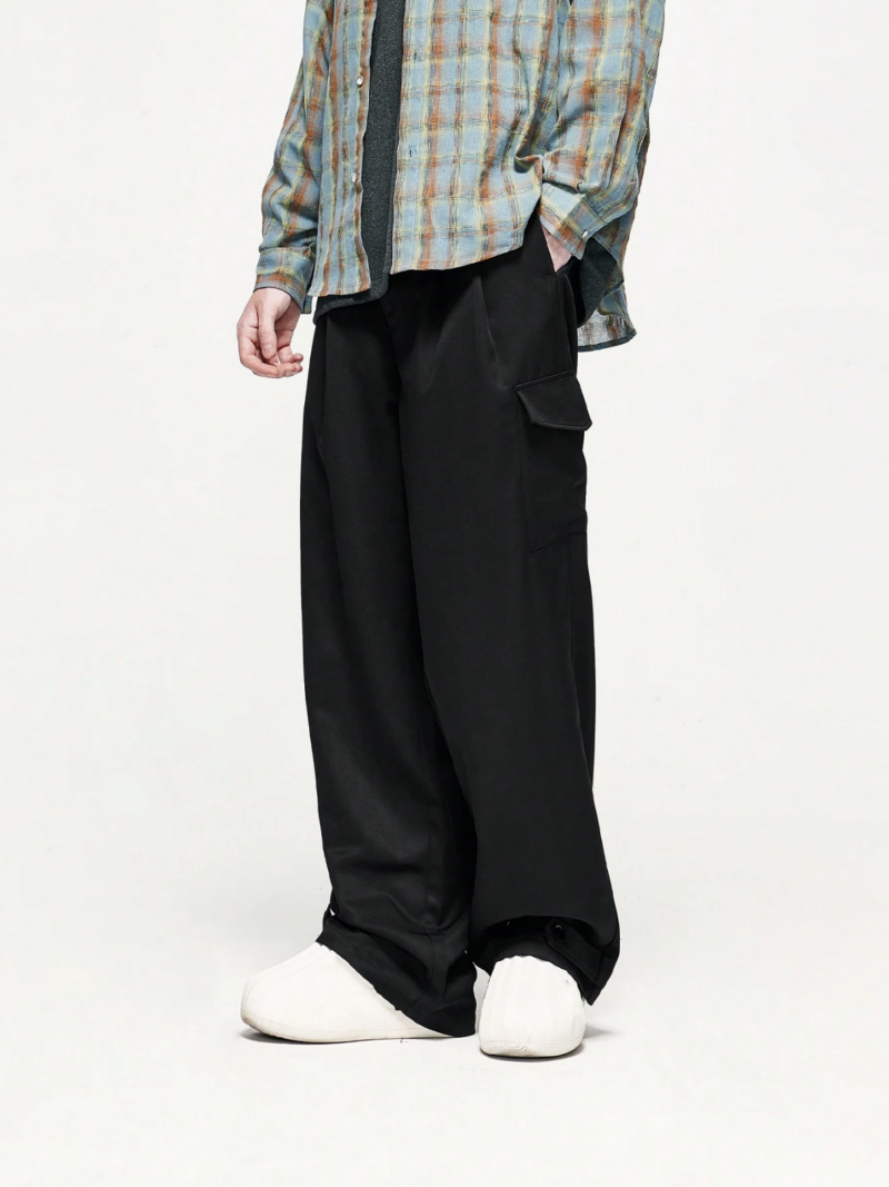Stu Black Relaxed Fit Cargo Pants - Image 4