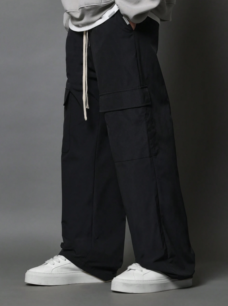 Arthur Black Relaxed Fit Contrast Drawcord Cargo Pants - Image 2
