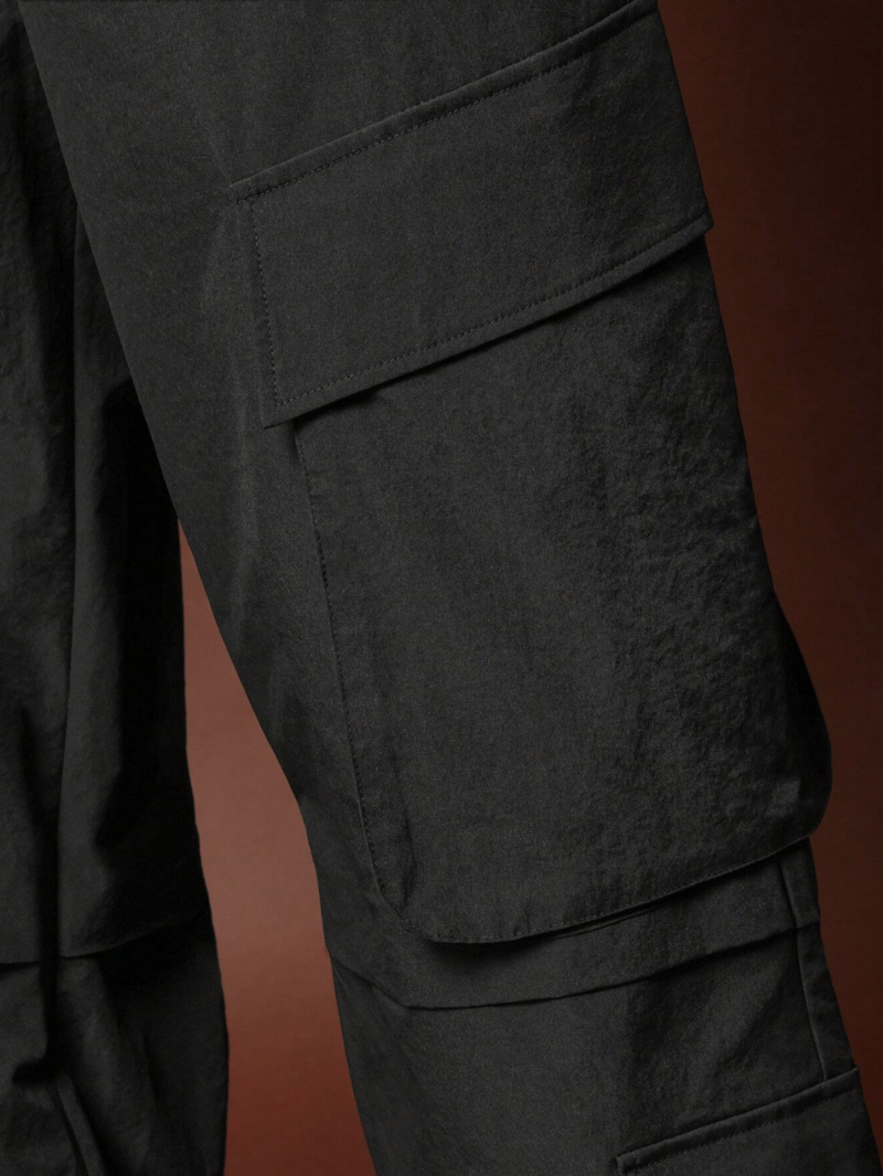 George Black Relaxed Fit Cargo Pants - Image 4
