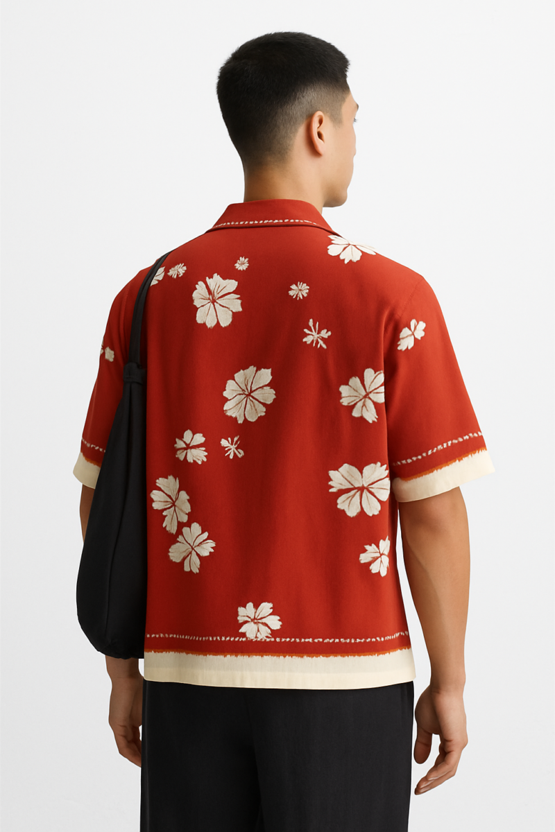 Adam Flower Print Relaxed Fit - Image 3