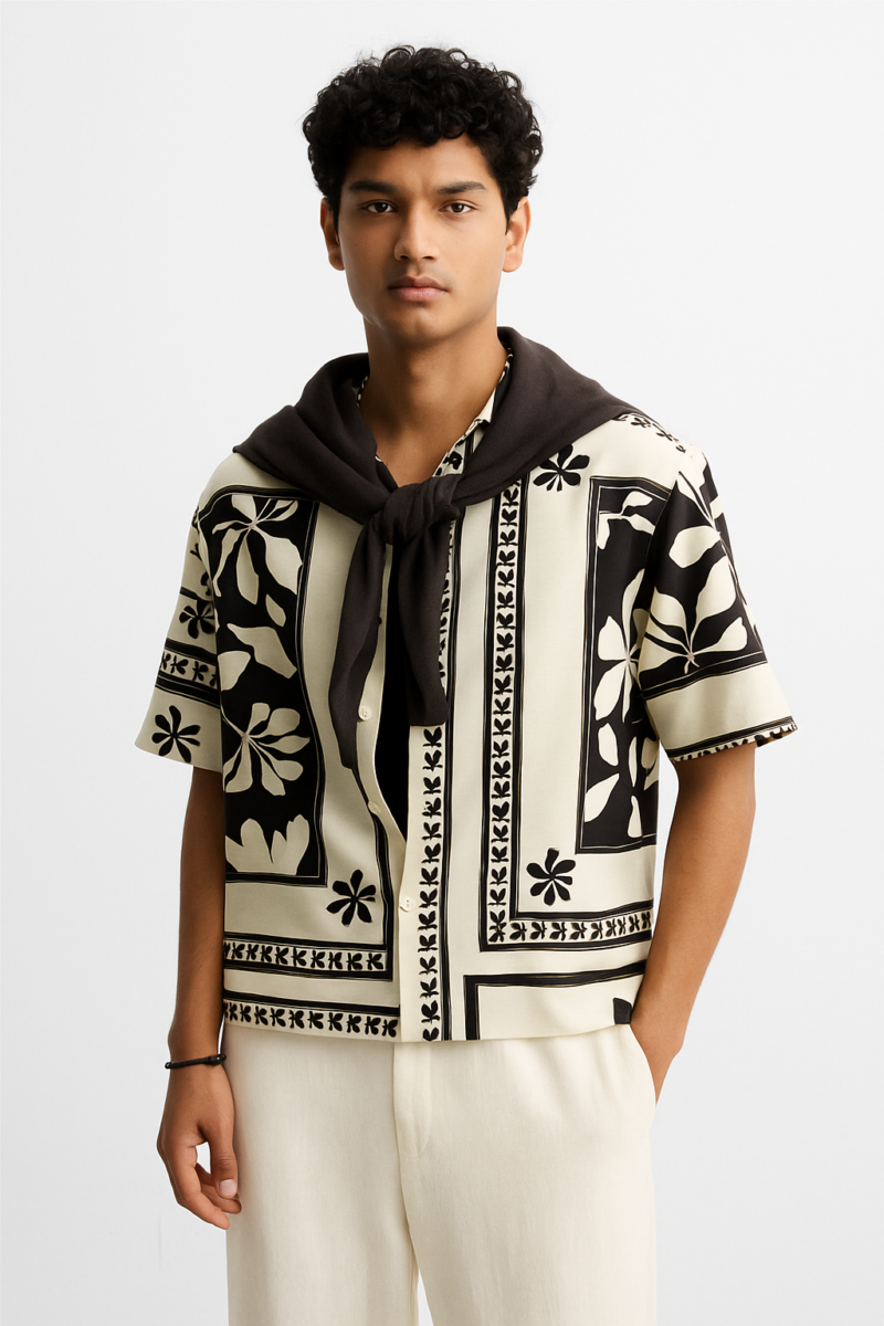 Harold Floral Print Relaxed Fit Shirt