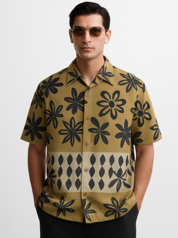 Jamie Green Floral Relaxed Fit Shirt