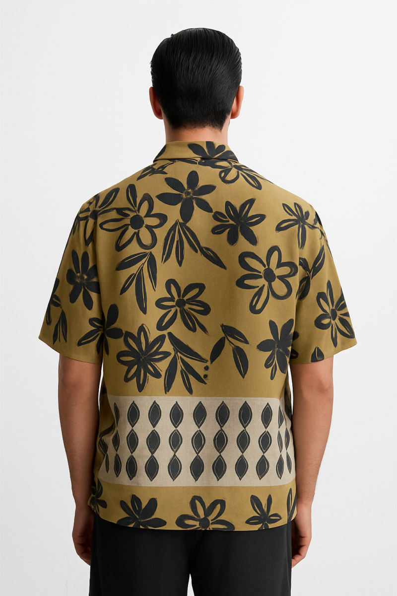 Jay Green Floral Relaxed Fit Shirt - Image 3