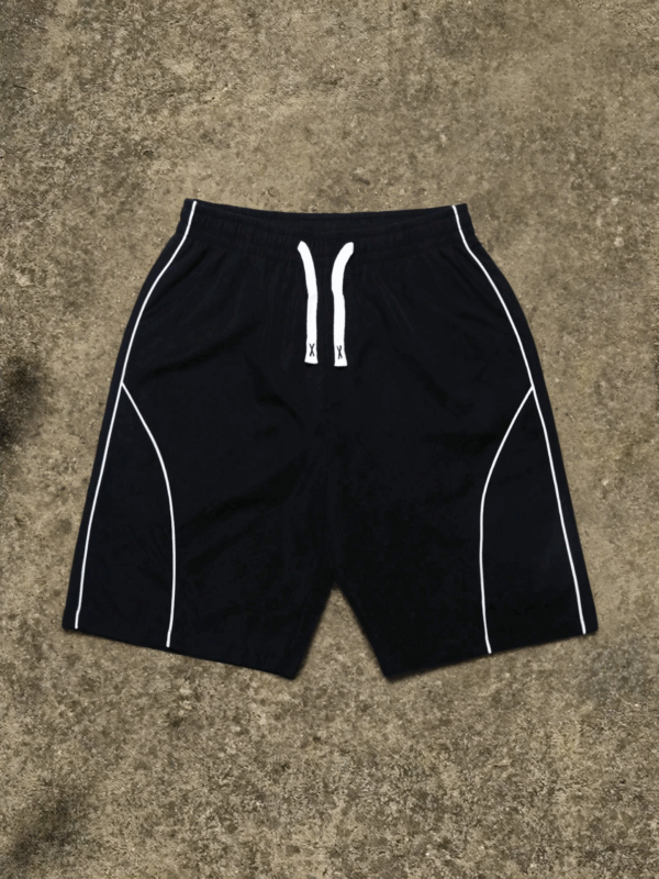 Jayson Black Contrast Binding Shorts