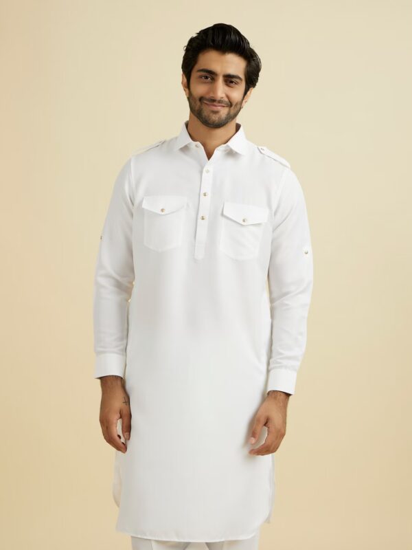 Jimmy White Full Sleeves Premium Cotton Kurta