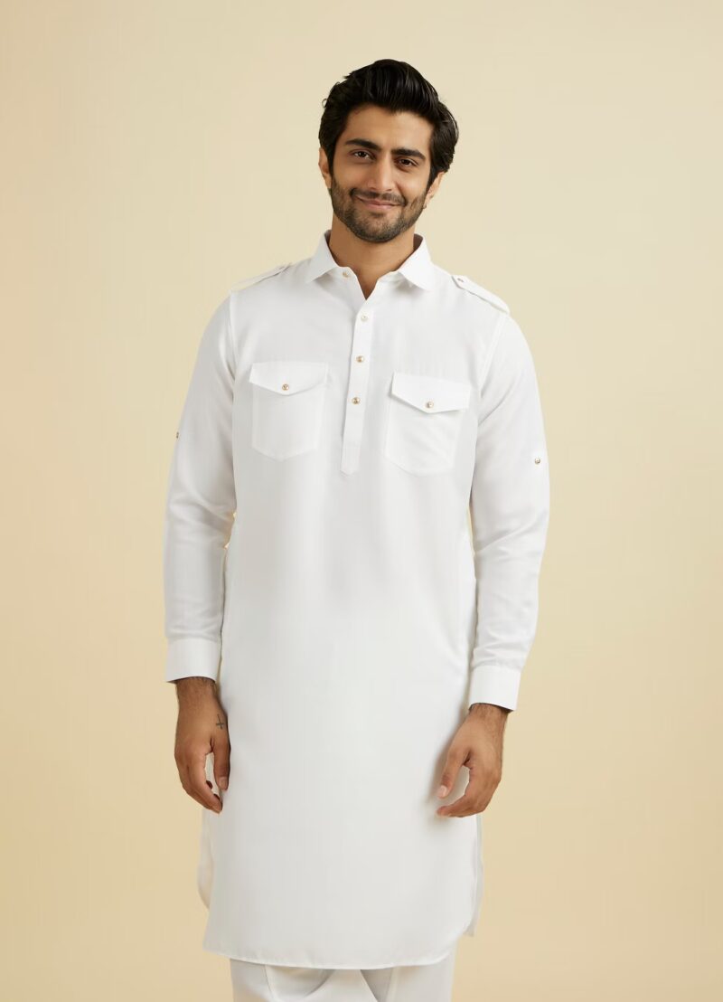 Jimmy White Full Sleeves Premium Cotton Kurta