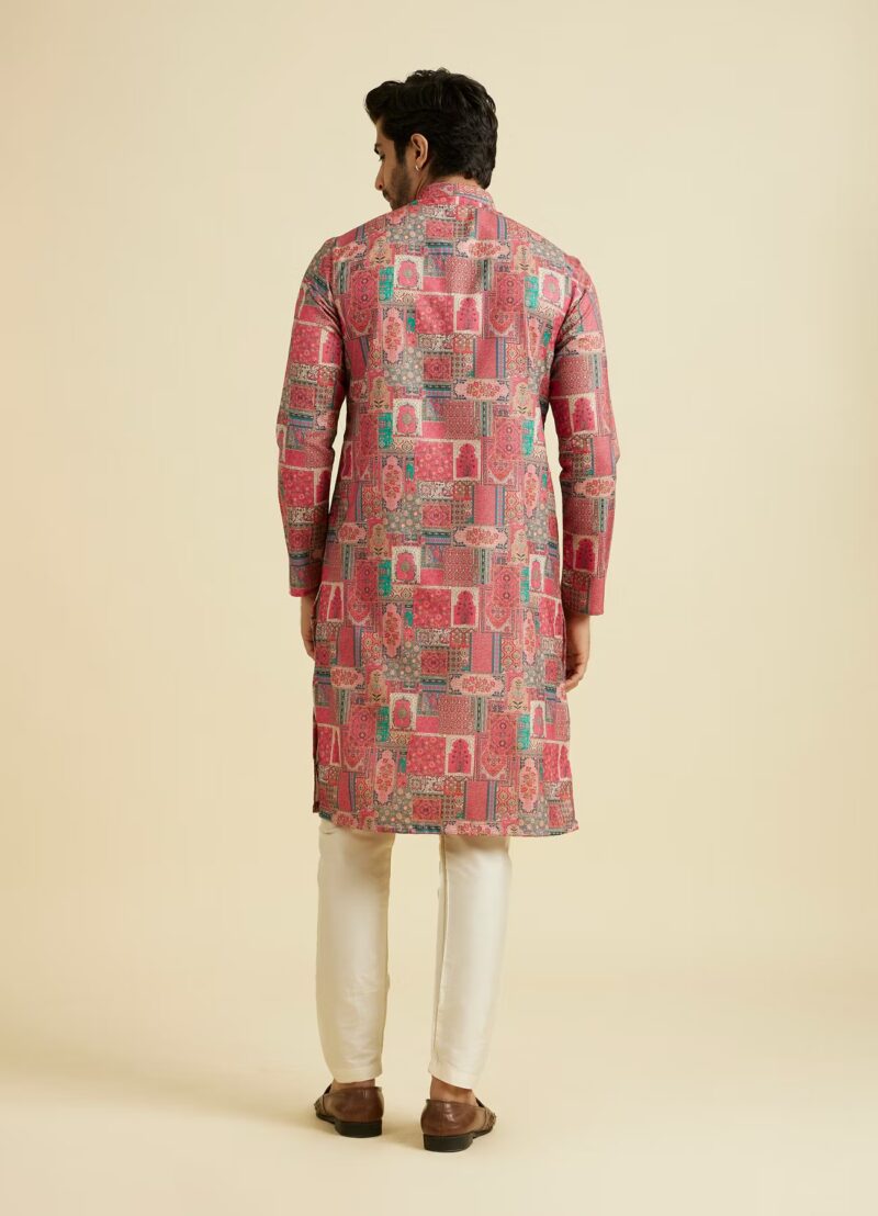 Rajan Abstract Print Premium Cotton Full Sleeves Kurta - Image 4