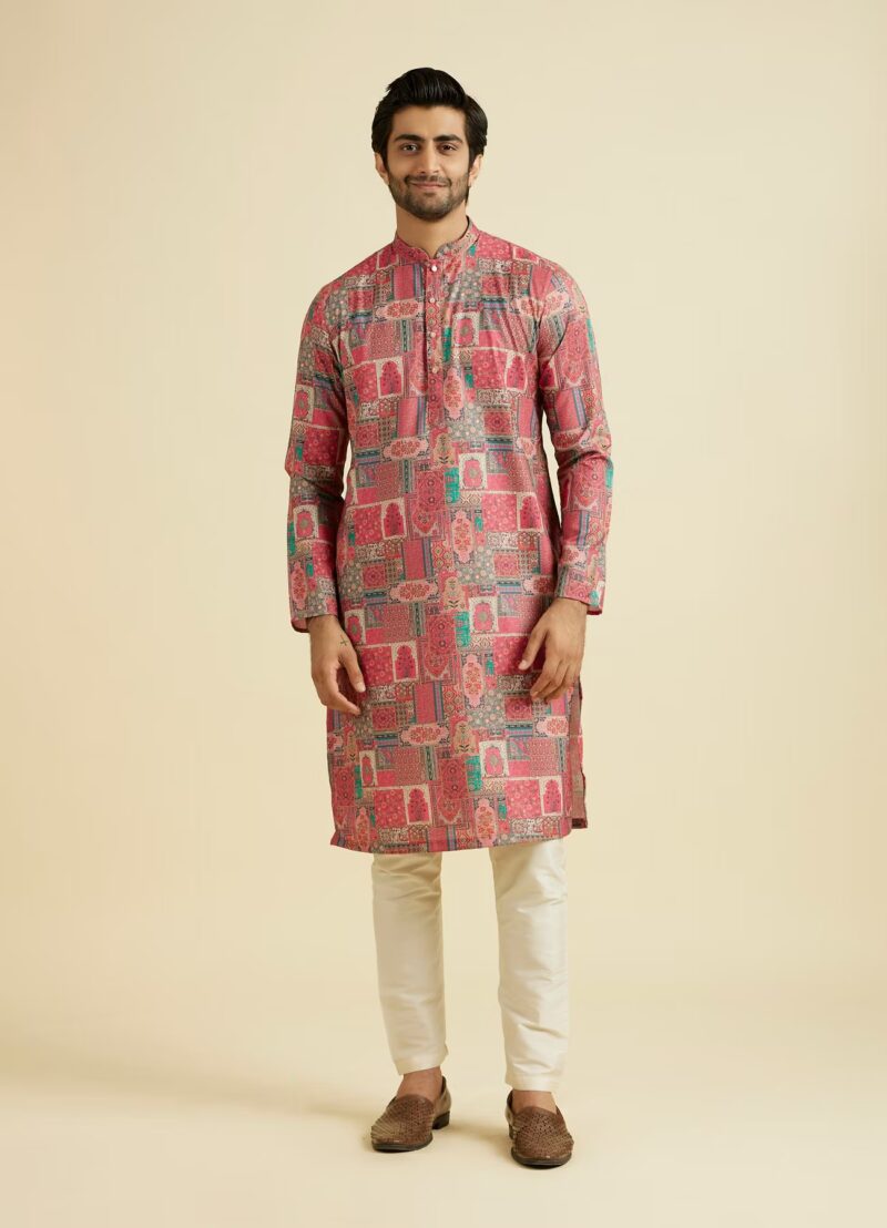 Rajan Abstract Print Premium Cotton Full Sleeves Kurta - Image 5