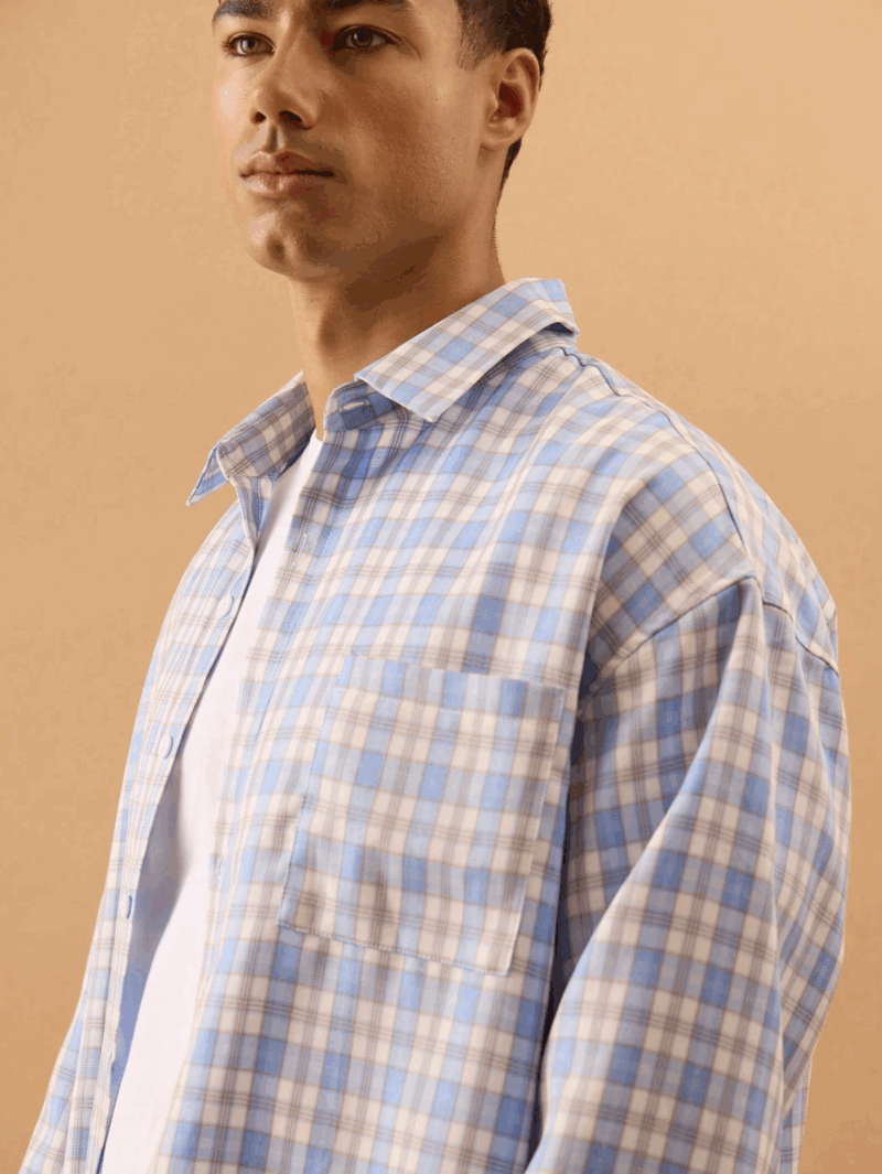 Dan Multicolor Check Relaxed Fit Full Sleeves Shirt - Image 2
