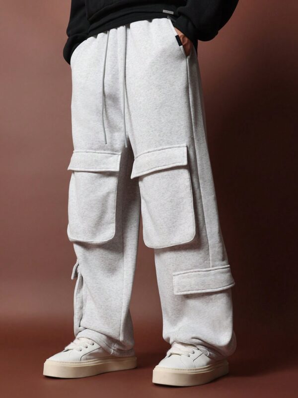 Arnie Grey Cargo Pocket Cotton Jogger
