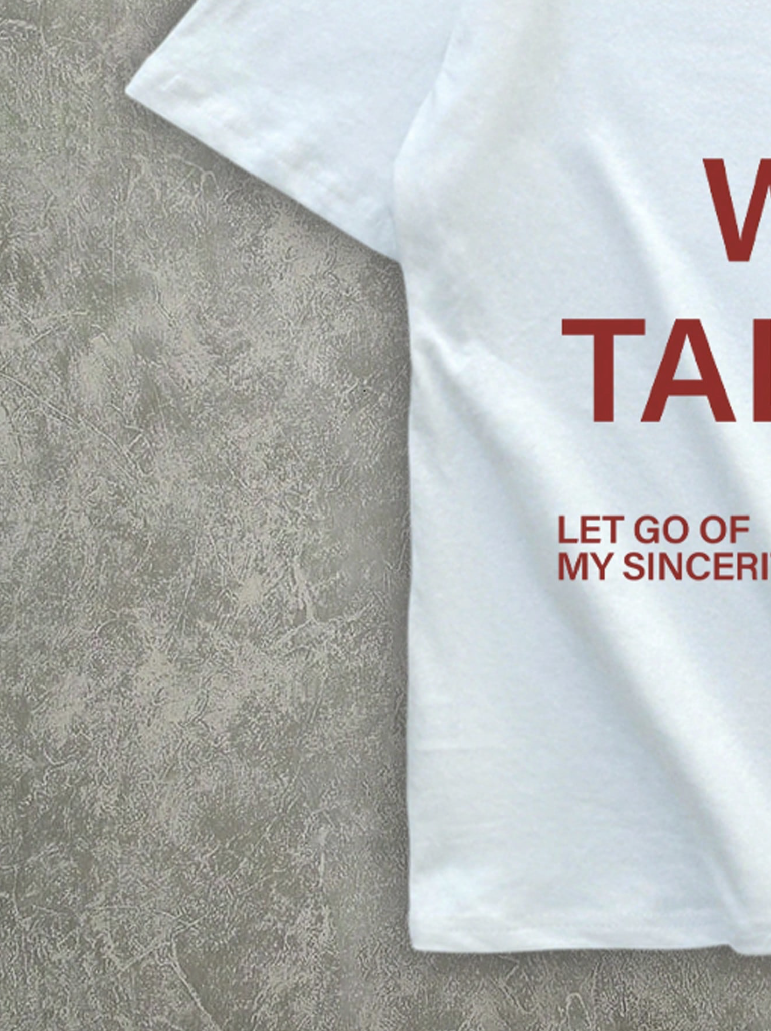 Kiss Me Print White Relaxed Fit Tshirt - Image 2