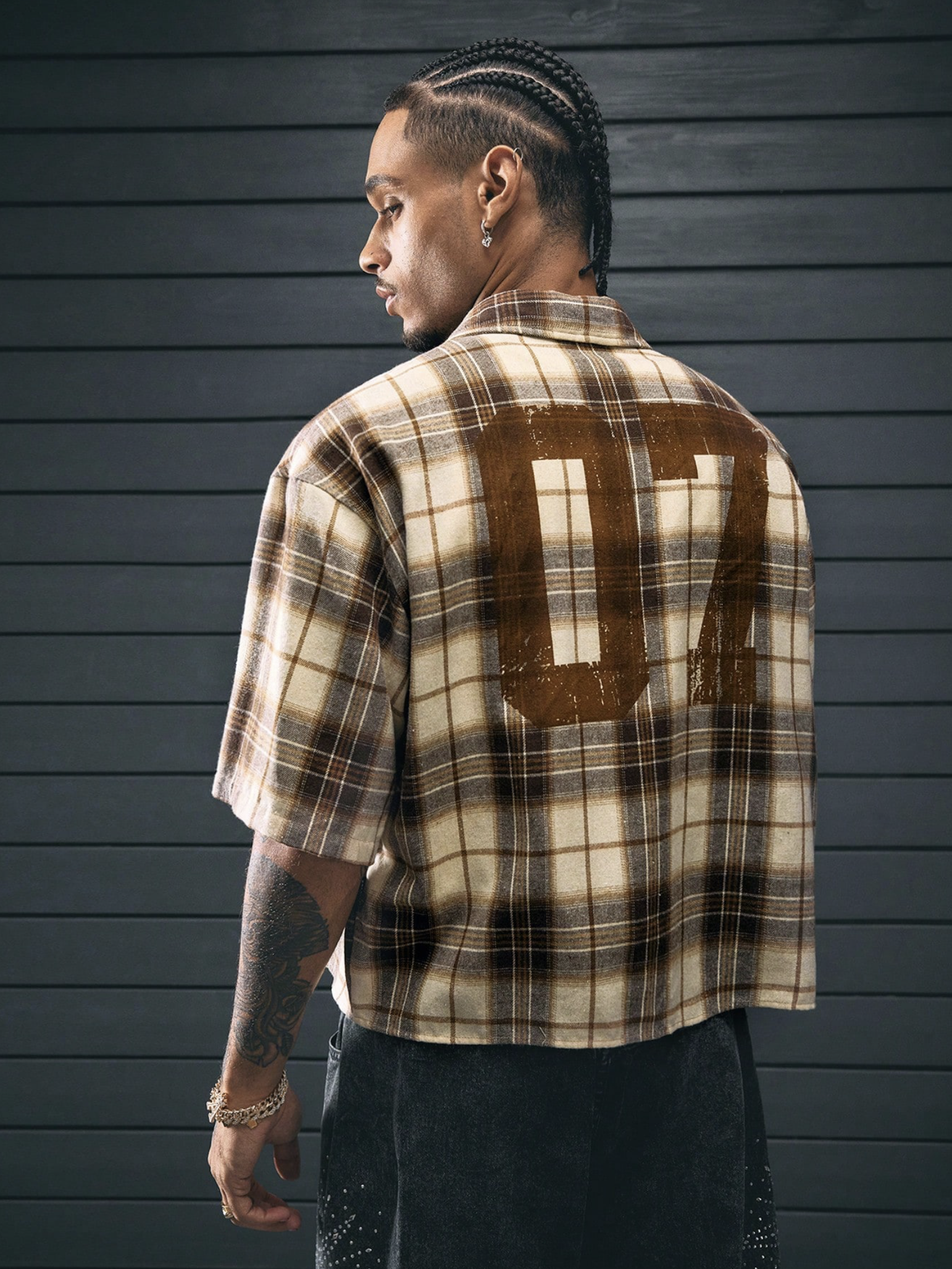 Garry Multicolor Check Seven Print Relaxed Fit Shirt